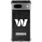 NFL Washington Commanders Black and White Google Pixel 7a Clear Case